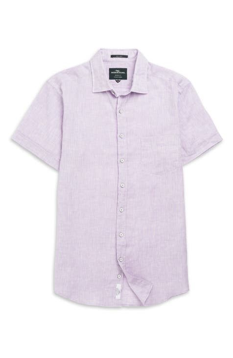 Ellerslie Short Sleeve Linen Button-Up Shirt